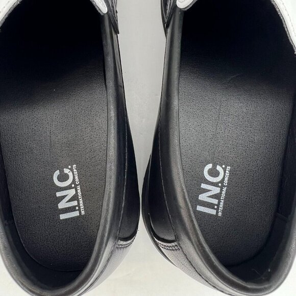 INC Mens Black 168756MN Vance Leather Penny Casual Slip-On Size 10M Loafer - Picture 6 of 10